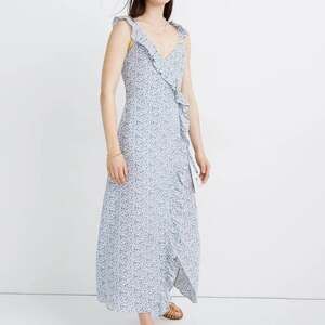 Madewell Ruffled Wrap Maxi Dress in Americana Floral